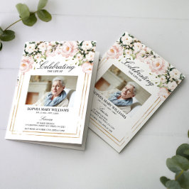 Programa Funeral Memorial Blush Rosa