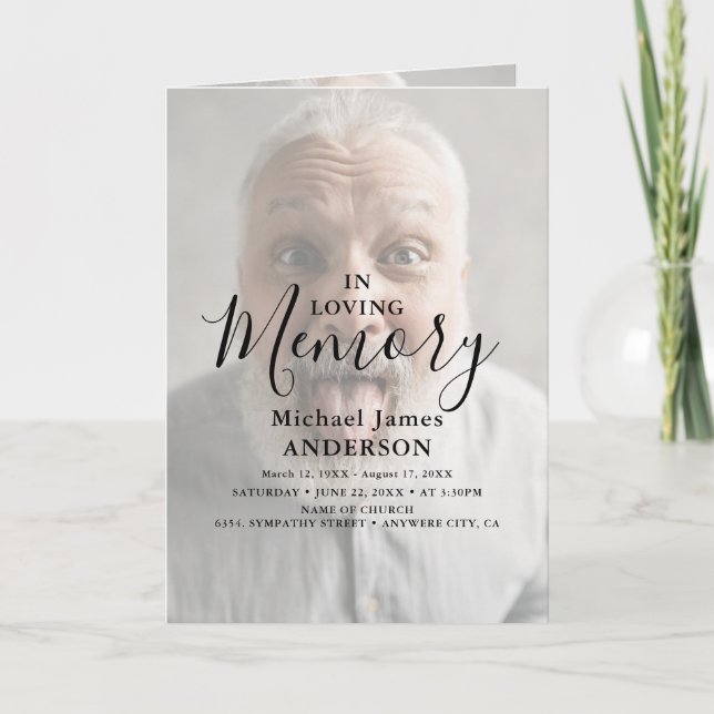 Programa Funeral Moderno de Simpatia de Sobreposiç (Frente)