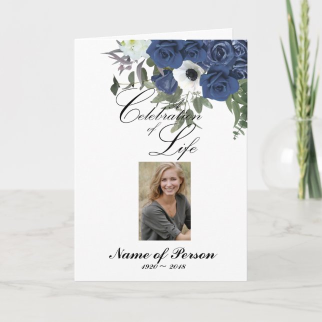 Programa Funeral Rosa Azul (Frente)