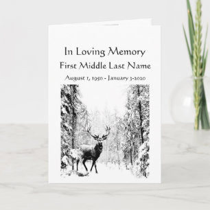 Programa Funeral Stag Deer na Floresta