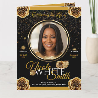 Programa Funerario Premiun 4 paginas Oro y Negro