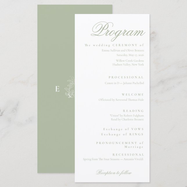 Programa green sage (Frente/Verso)