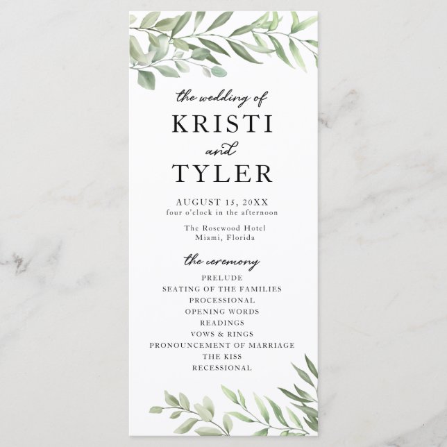 Programa Greenery deixa casamento (Frente)