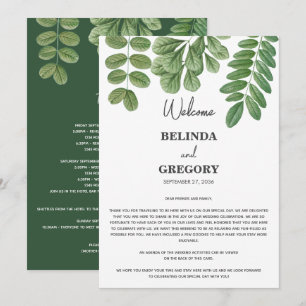 Programa Greenery Emerald Green Wedding Itinerário