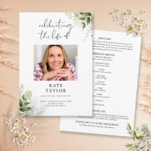 Greenery Memorial Funeral Ordem De Serviço