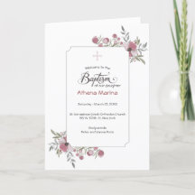 Programa grego do baptismo da igreja ortodoxa de