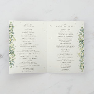 Programa Greige/Cream Snowberry+Eucalyptus Casamento no inv