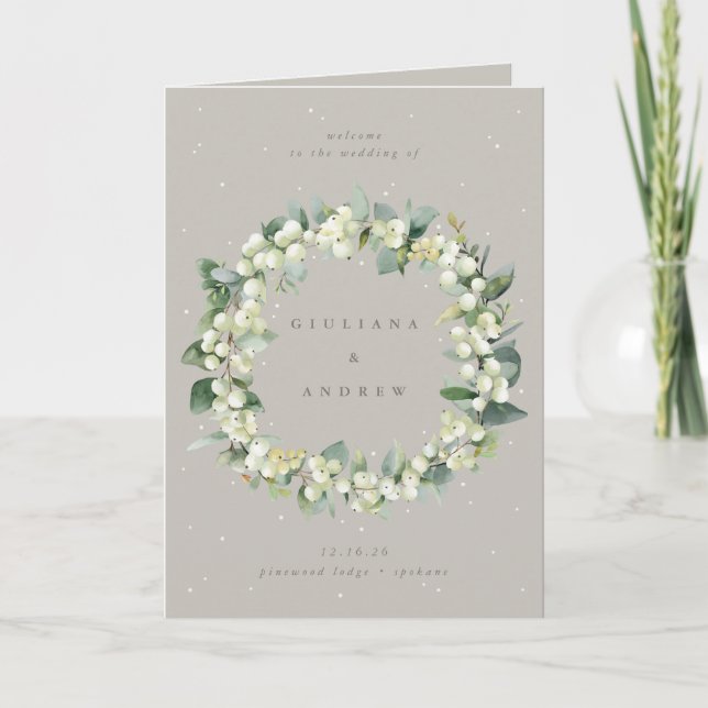 Programa Greige Snowberry + Eucalipto Casamento de Inverno (Frente)