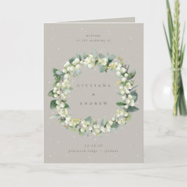 Programa Greige Snowberry+Eucalyptus Casamento no inverno