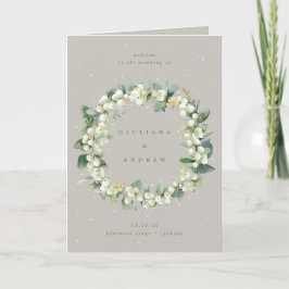Programa Greige Snowberry+Eucalyptus Casamento no inverno