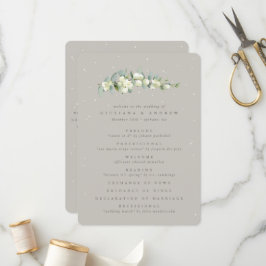 Programa Greige Snowberry+Eucalyptus Stem Casamento no inve