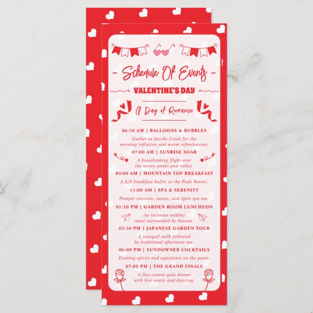 Programa Hearts Happy Valentine's Day Modern Love Pattern (Frente/Verso)