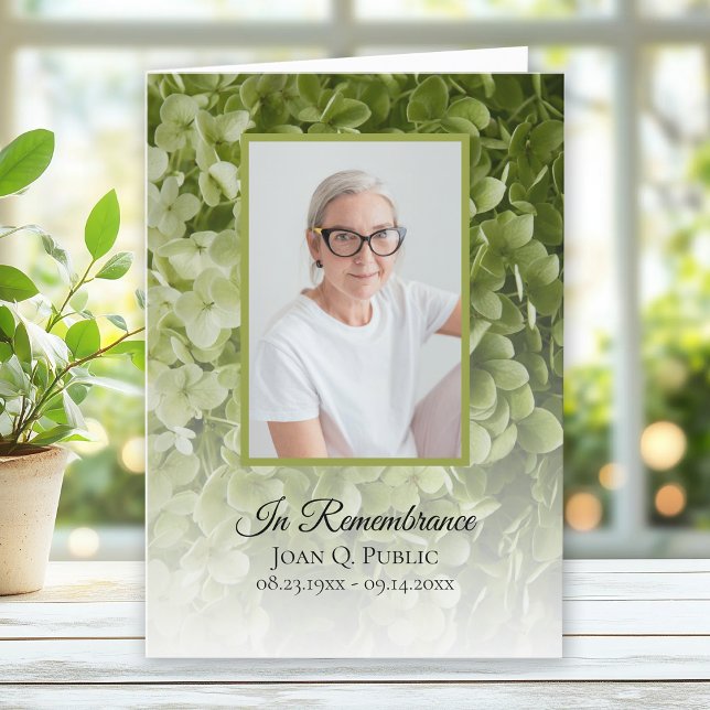 Programa Hydrangea Floral Funeral Service Dobrado (Criador carregado)