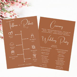Programa Ícones da Linha do Tempo de Casamento do Terracott