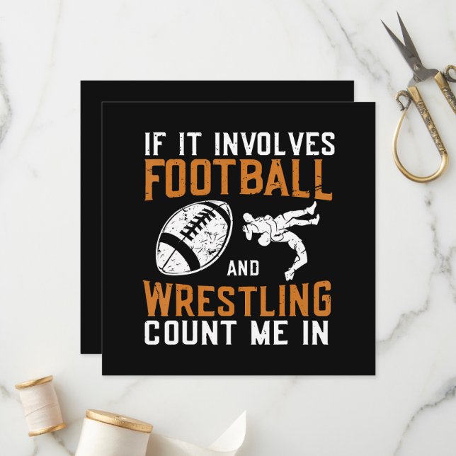 Programa If It Involves Football And Wrestling Count Me (Frente/Verso In Situ)