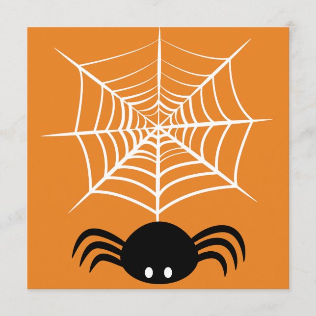 Programa Ilustração Assustadora de Aranha de Halloween (Frente)
