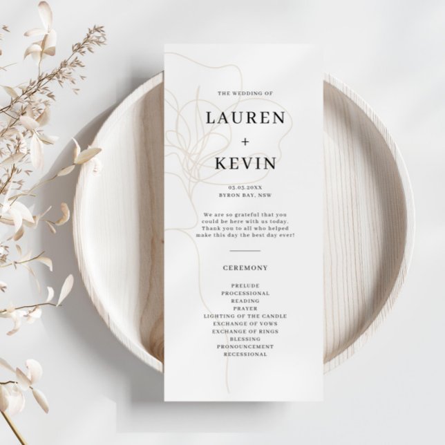 Programa ilustrado de cerimônia de Rosa (Criador carregado)