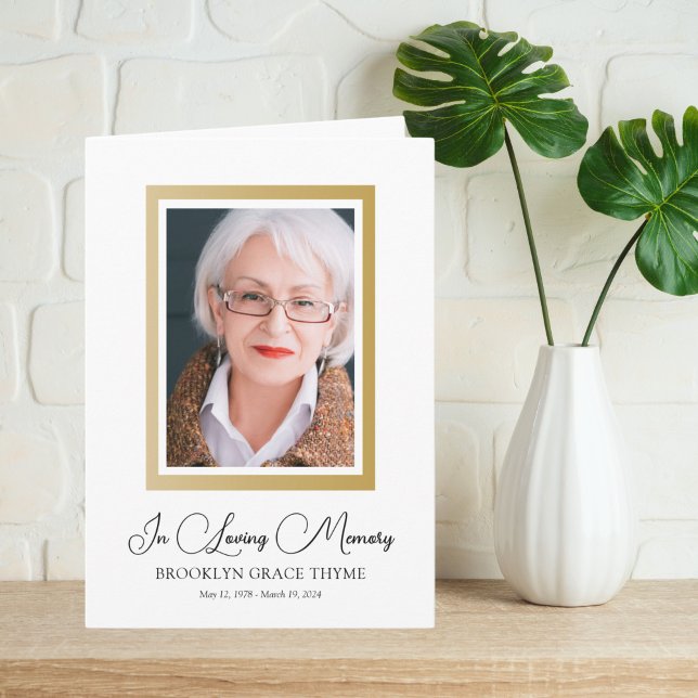 Programa Imagem do Faux Dourado Photo Memorial Program (Criador carregado)