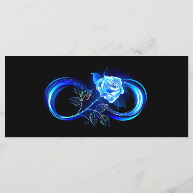 Programa Infinito brilhante com rosa azul (Frente)