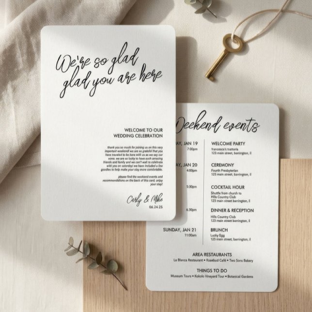 Programa Inserção da Bag de Boas-vindas do Casamento Minima (Criador carregado)