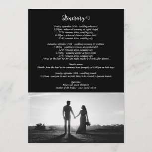 Programa Itinerário de Casamento de Fotografia de Script Pr