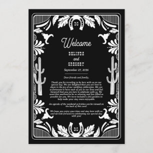 Programa Itinerário de Casamento Russo de Cowboy Do País Oc