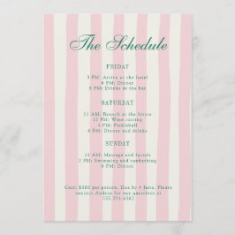 Programa Itinerário de Fim de Semana Rosa e Verde