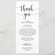 Janta de Casamento Moderno Definição de Obrigado