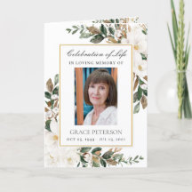 Legista Ivory Magnolia Floral Folafy Foto Funeral