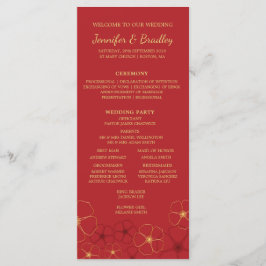 Programa Linha do tempo de casamento do Red Dourado Cherry 