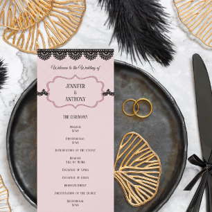 Programa Locação Preta no Casamento Personalizado Cor-de-Ro