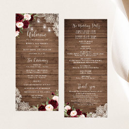 Programa Luzes de cordas de madeira russa de borgonha flora