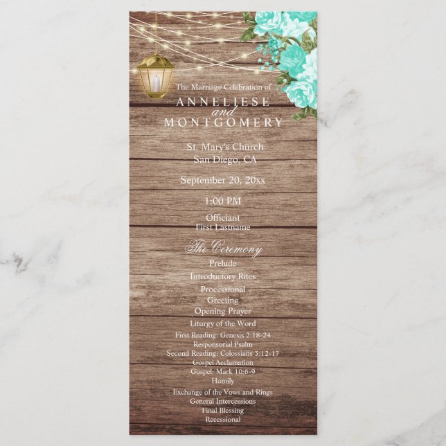 Programa Madeira Intimidada e Lanterna - Turquesa - Program (Frente)