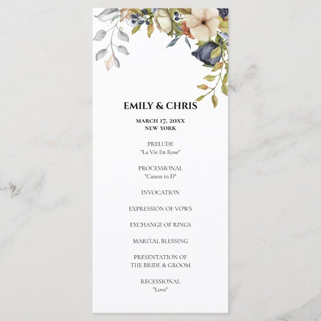 Programa Magnolia Blossomas | Elegante Violet Floral Greene (Frente)