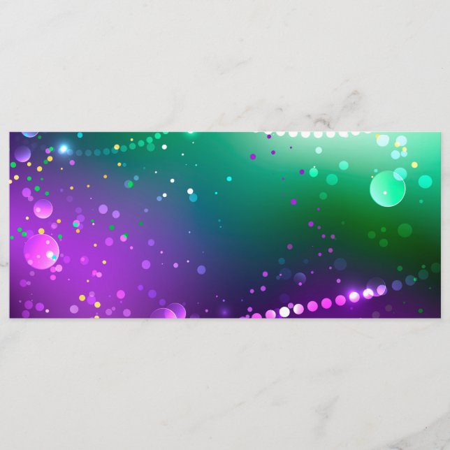 Programa Mardi Gras Festivo Purple Background (Frente)