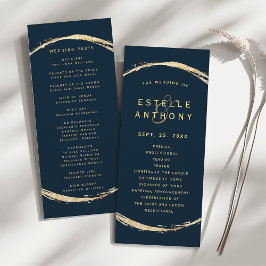 Programa Marinho Azul Dourado Círculo Frame Ampersand Casam