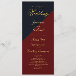 Programa marinho Blue Burgundy Casamento