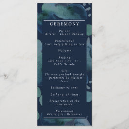 Programa Marinho Emerald Abstrato Watercolor