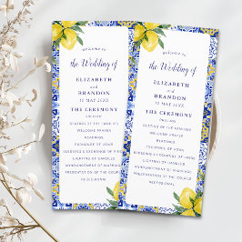 Programa Mediterranean Tile Wedding with Lemons