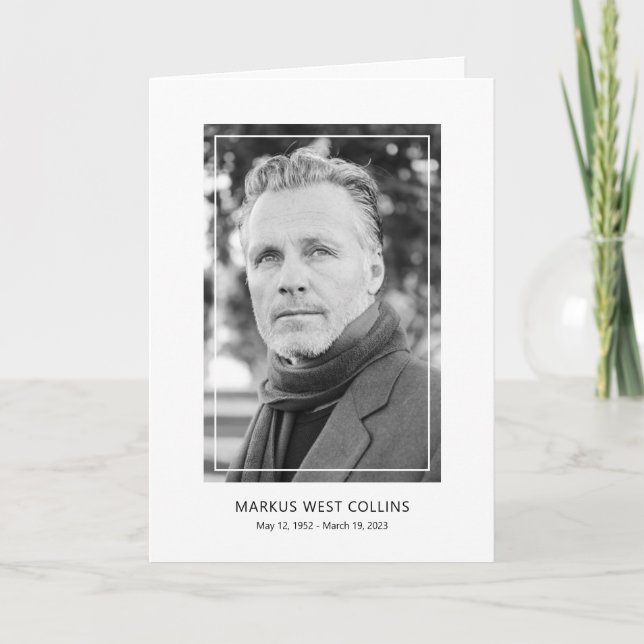 Programa Memorial Fotográfico de Celebração Modern (Frente)