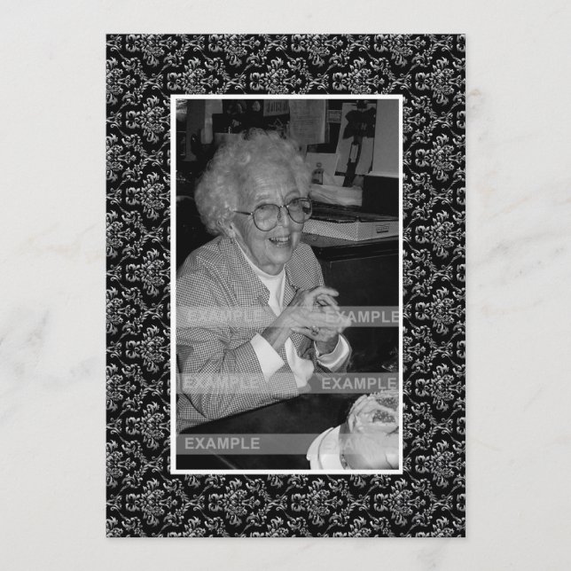 Programa Memoriam Lembrança: Foto de Aviso de Morte (Frente)