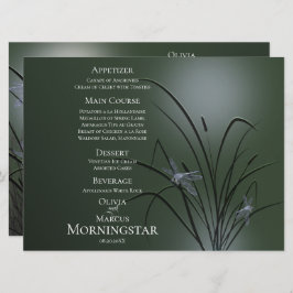 Programa Menu Casamento | Dragonfly Verde Sage