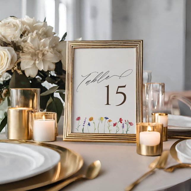 Programa Mesa de Casamento de Sangue de Flor Selvagem Color (Criador carregado)