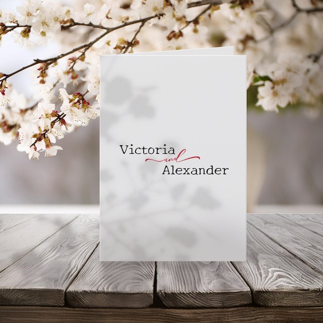 Programa Minimalista Elegante Com Casamento De Acentos Verm (Criador carregado)