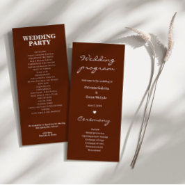 Programa Mínimo Elegante Rust Terracotta