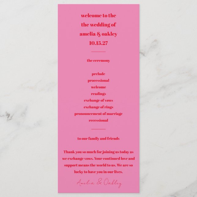 Programa Minúsculo moderno, cor-de-rosa-rosa-rosa-preto (Frente)