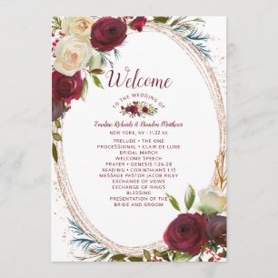 Programa Mistletoe Manor Rosa Dourado Cerimônia de Casament