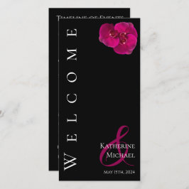 Programa Modern Fuchsia Orchids-Wedding-