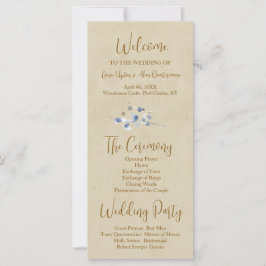 Programa Modern Pansy Wedding