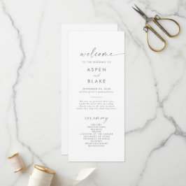 Programa Modern Silver Script Wedding